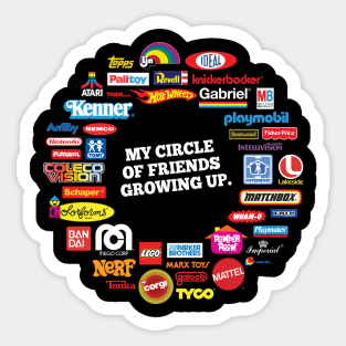 My Circle of Friends - Toy Companies Sticker